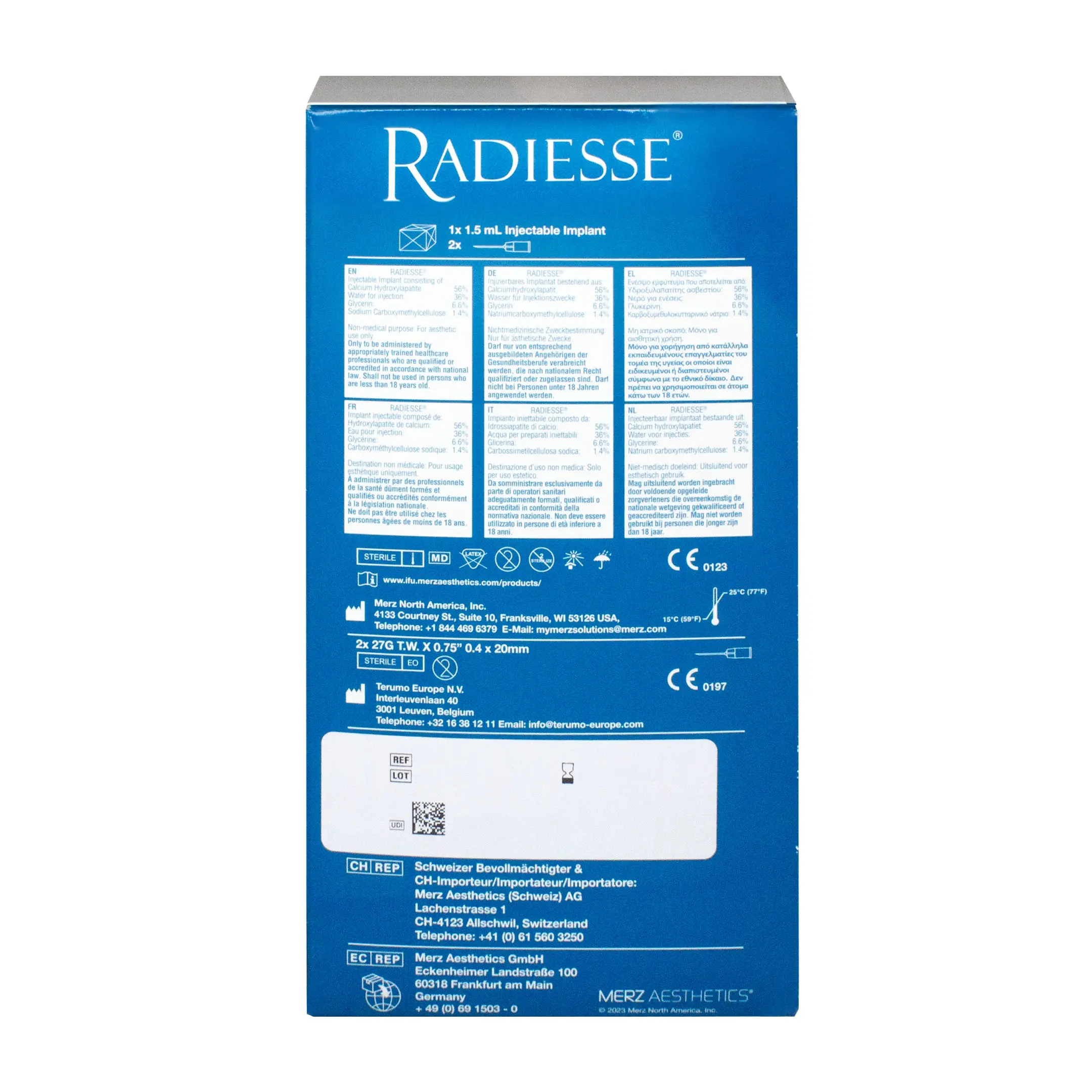 Radiesse (1×1,5ml) Radiesse 1 5ml back