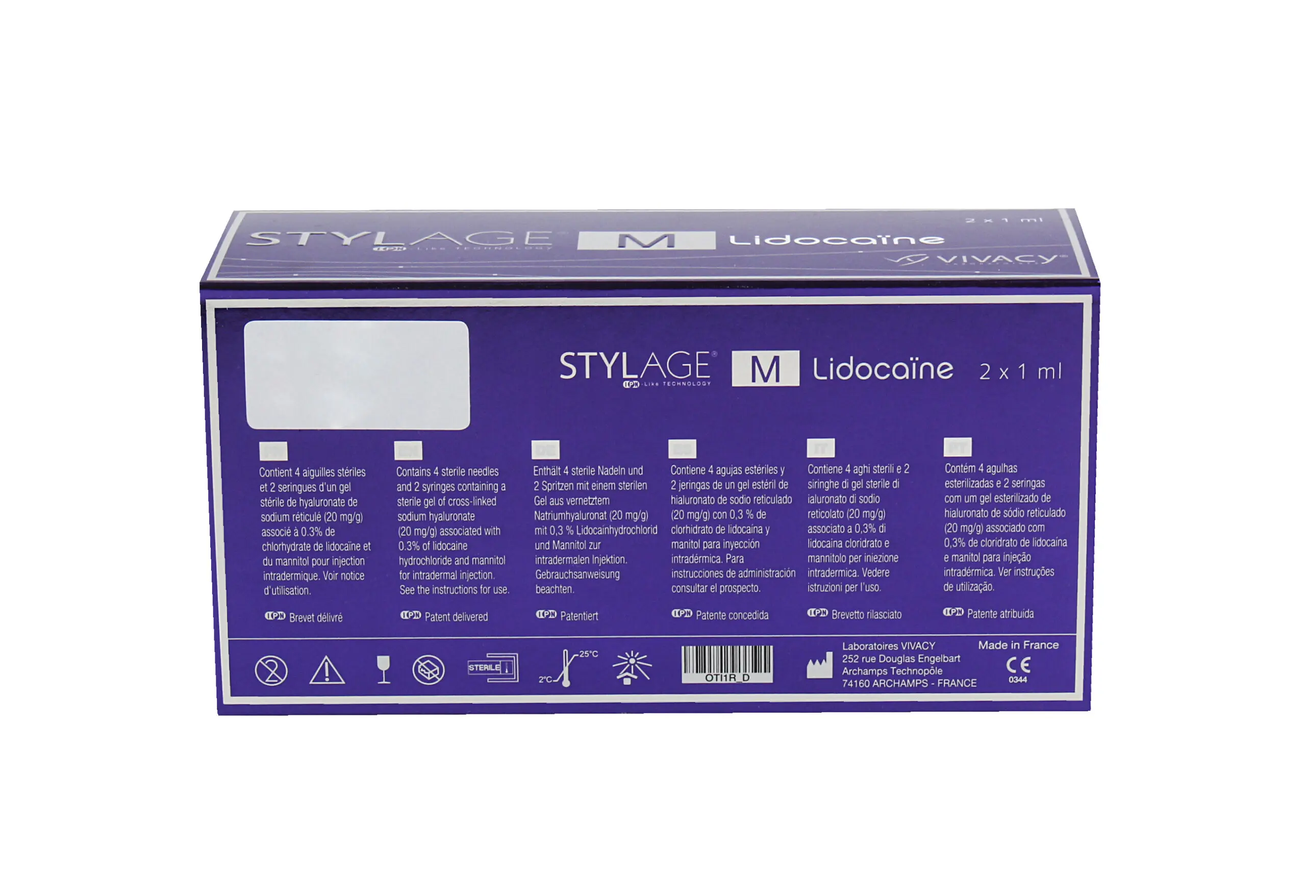 STYLAGE M Lidocaine 2x1ml STYLAGE M Lidocaine back scaled