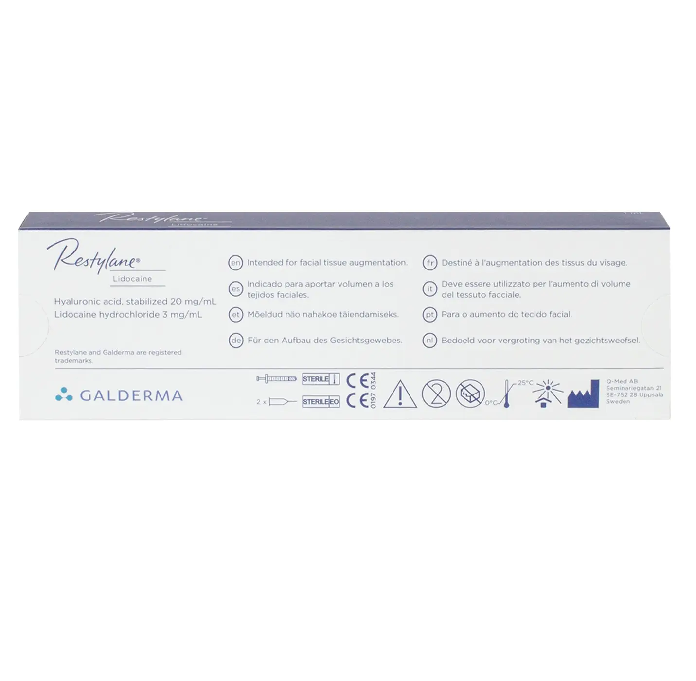 Restylane Lidocaine 1 x 1 ml Restylane Lidocaine Back