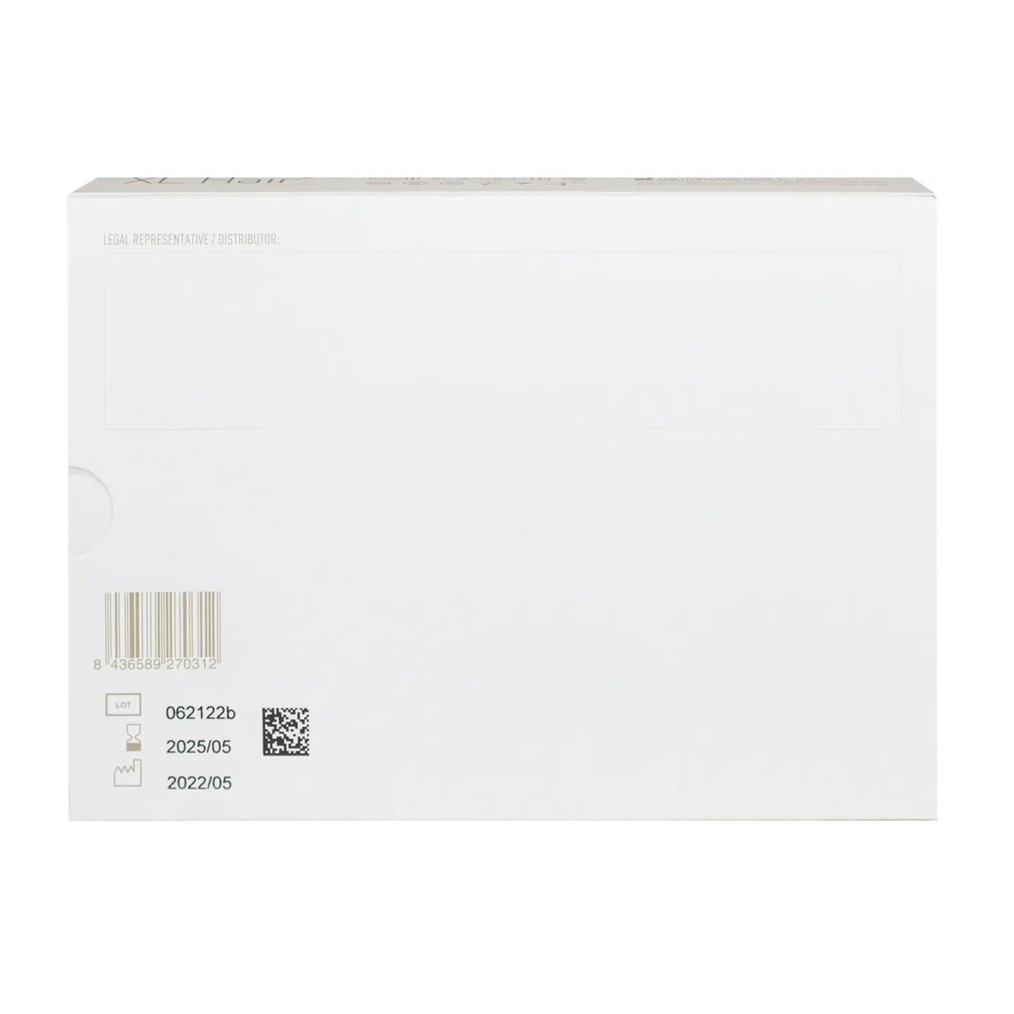 XL Hair 6 x 5ml XL Hair back