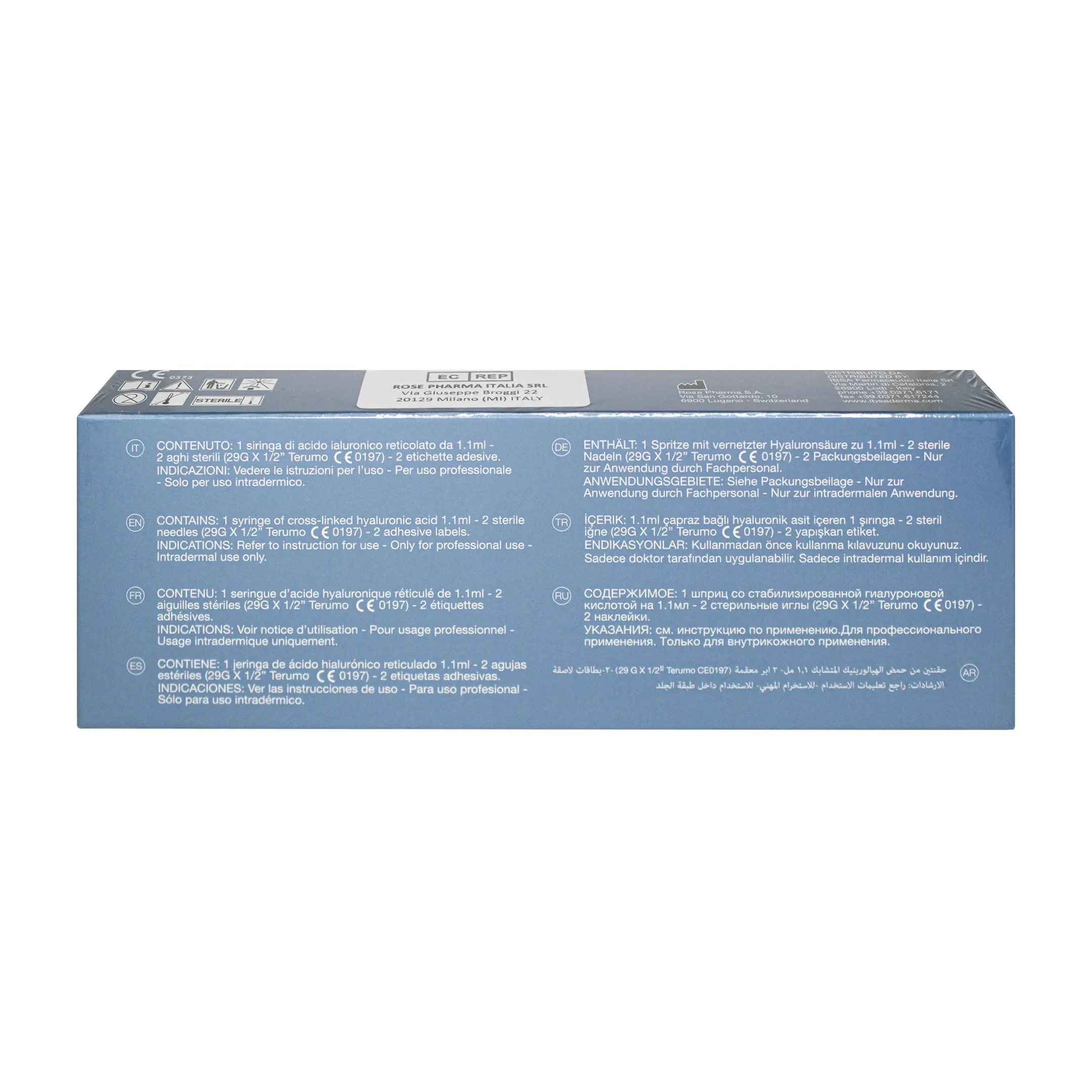 Viscoderm Hydrobooster 1×1.1ml Viscoderm Hydrobooster back