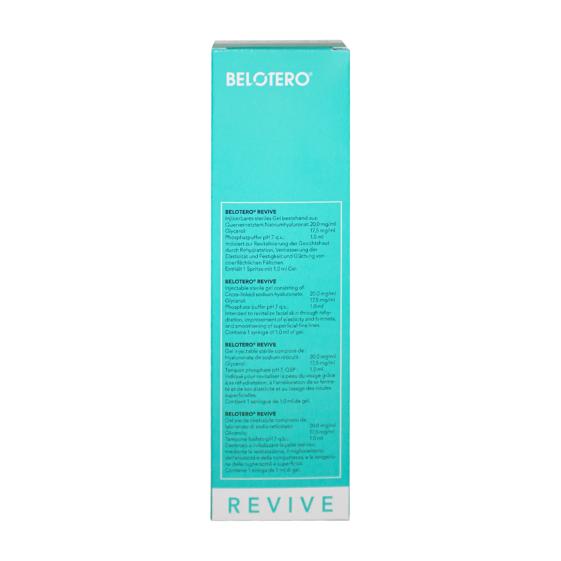 Belotero Revive (1×1ml) Belotero Revive back