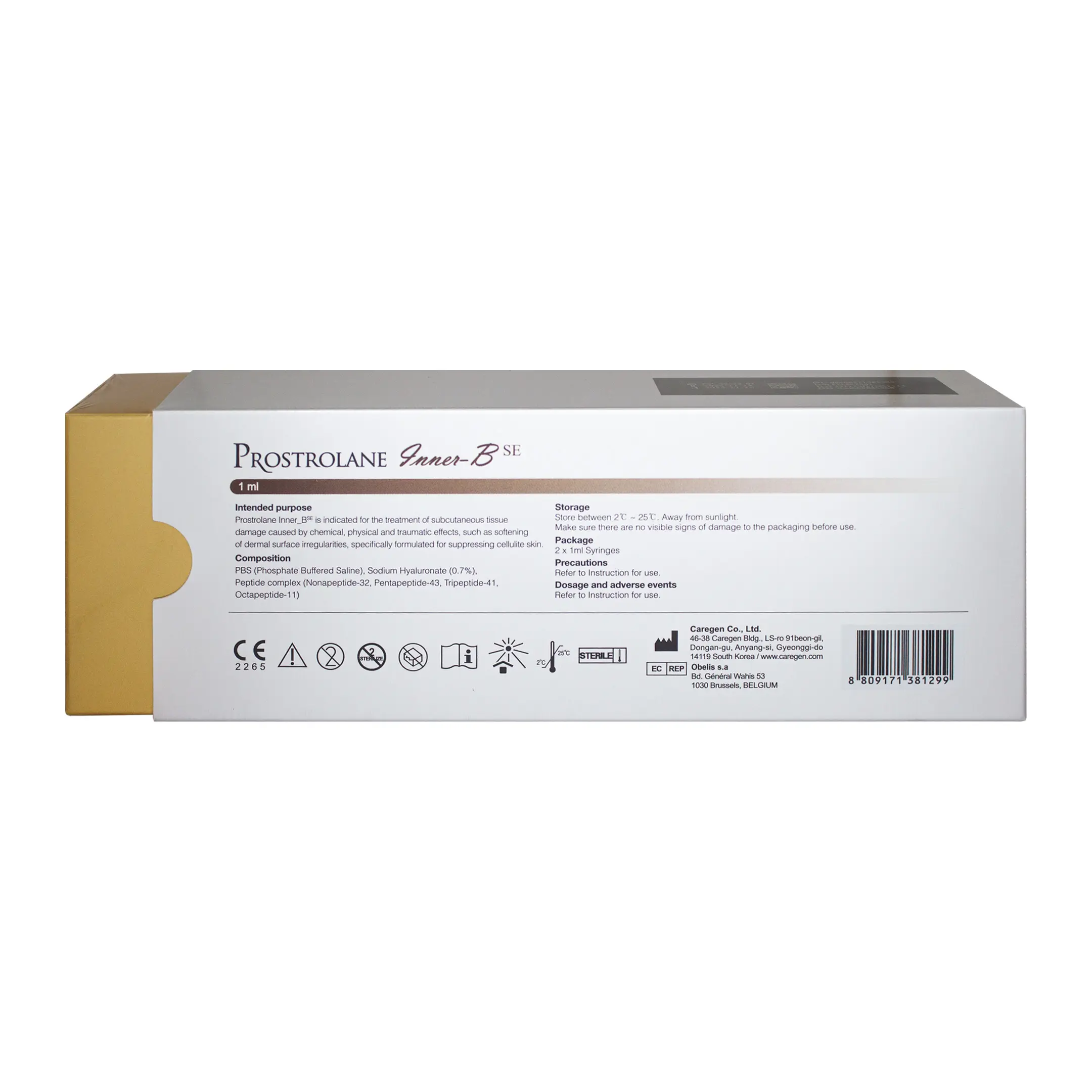 Prostrolane Inner-B SE Dermal Filler (2×1ml) Prostrolane Inner B SE Dermal Filler 2x1ml back