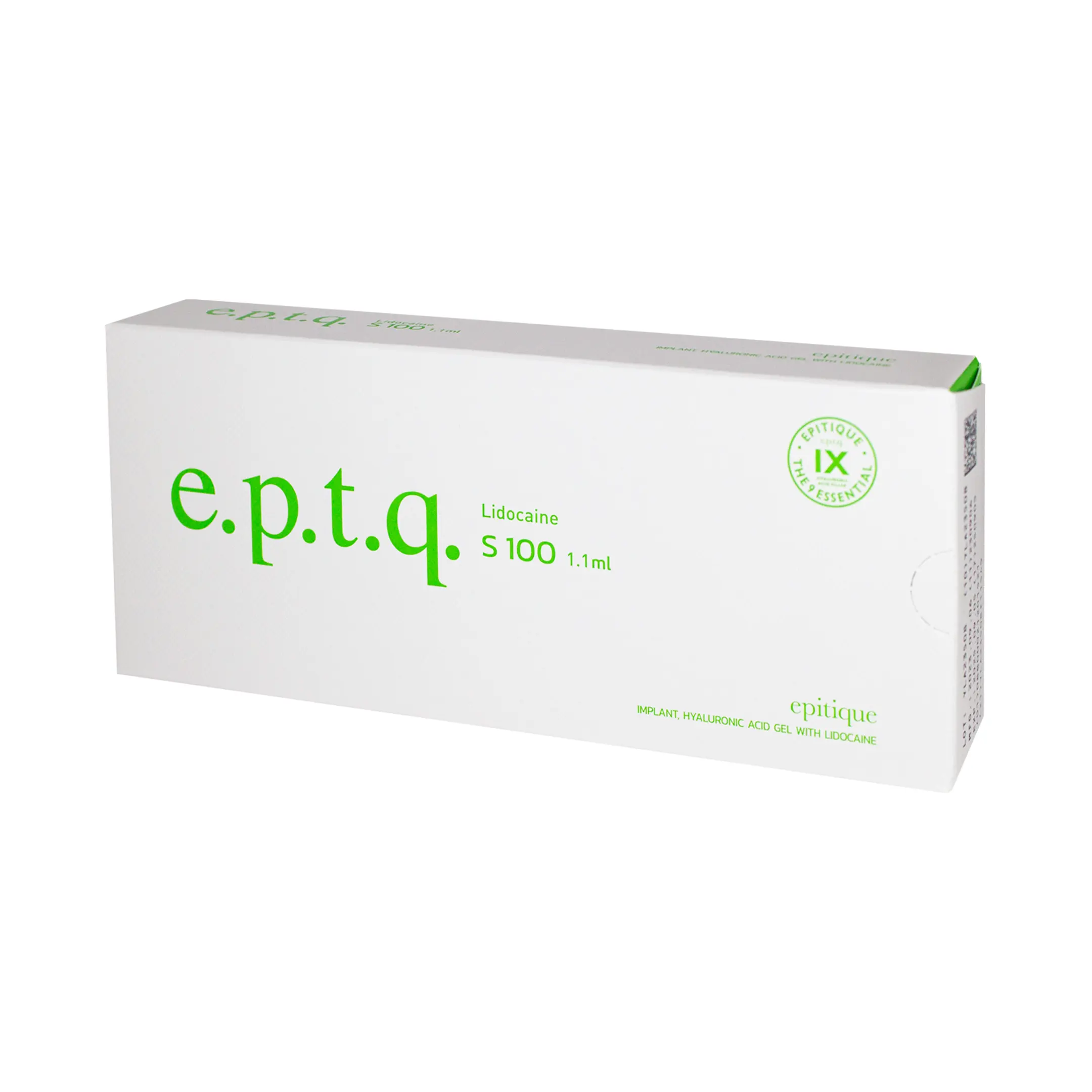 e.p.t.q. S100 Lidocaine (1×1.1ml) e.p.t.q s100 Lido side