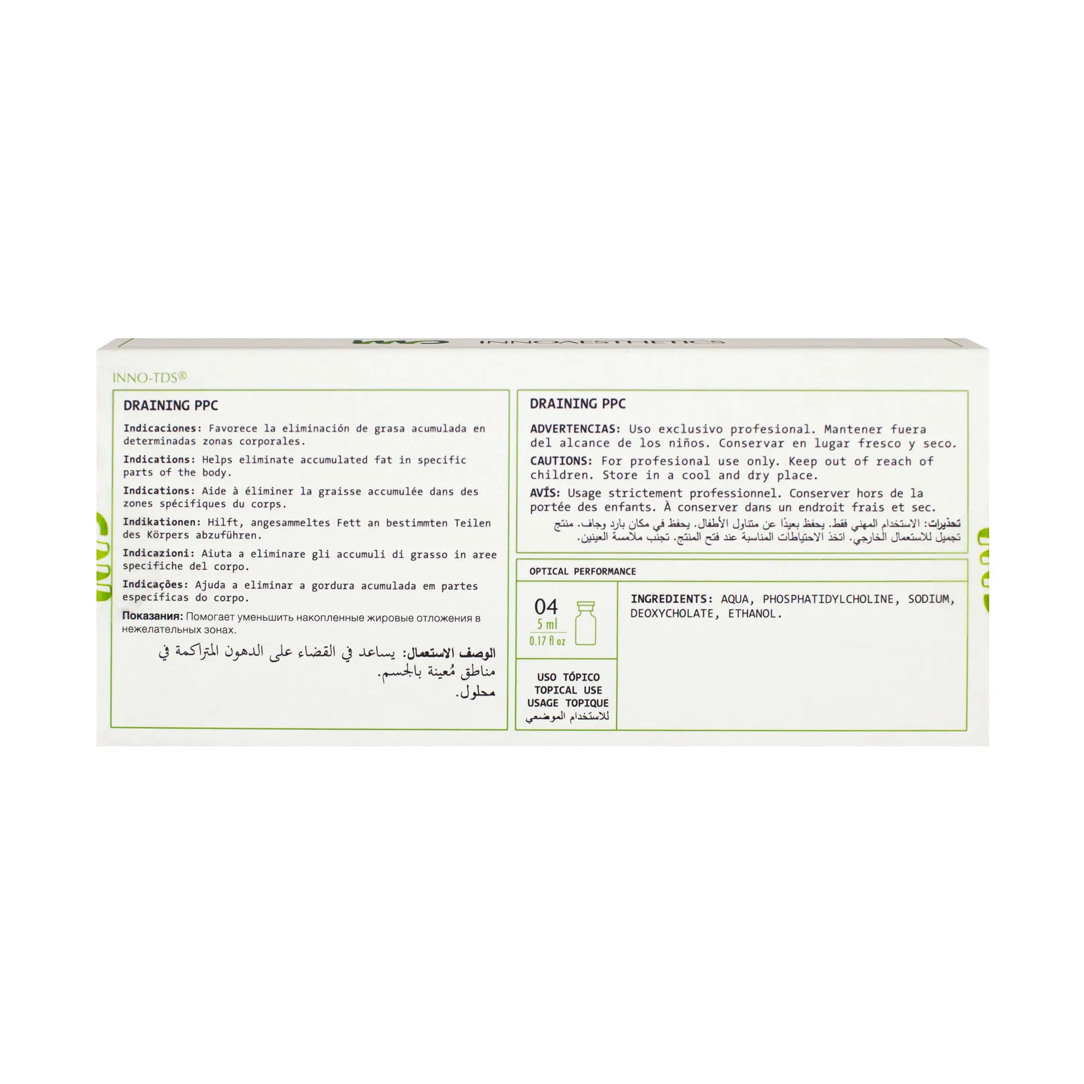 Draining PPC (4x5ml) Inno TDS Draining PPC back