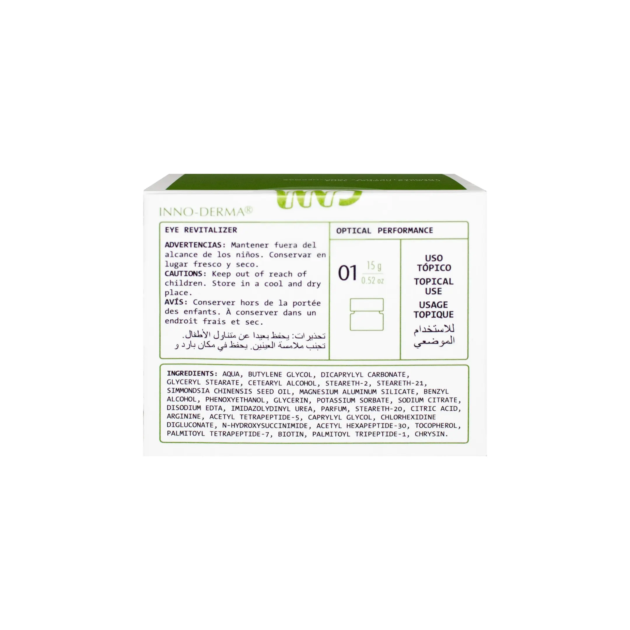 Innoaesthetics Eye Revitalizer (1x15g) Innoaesthetics Eye revitalizer back