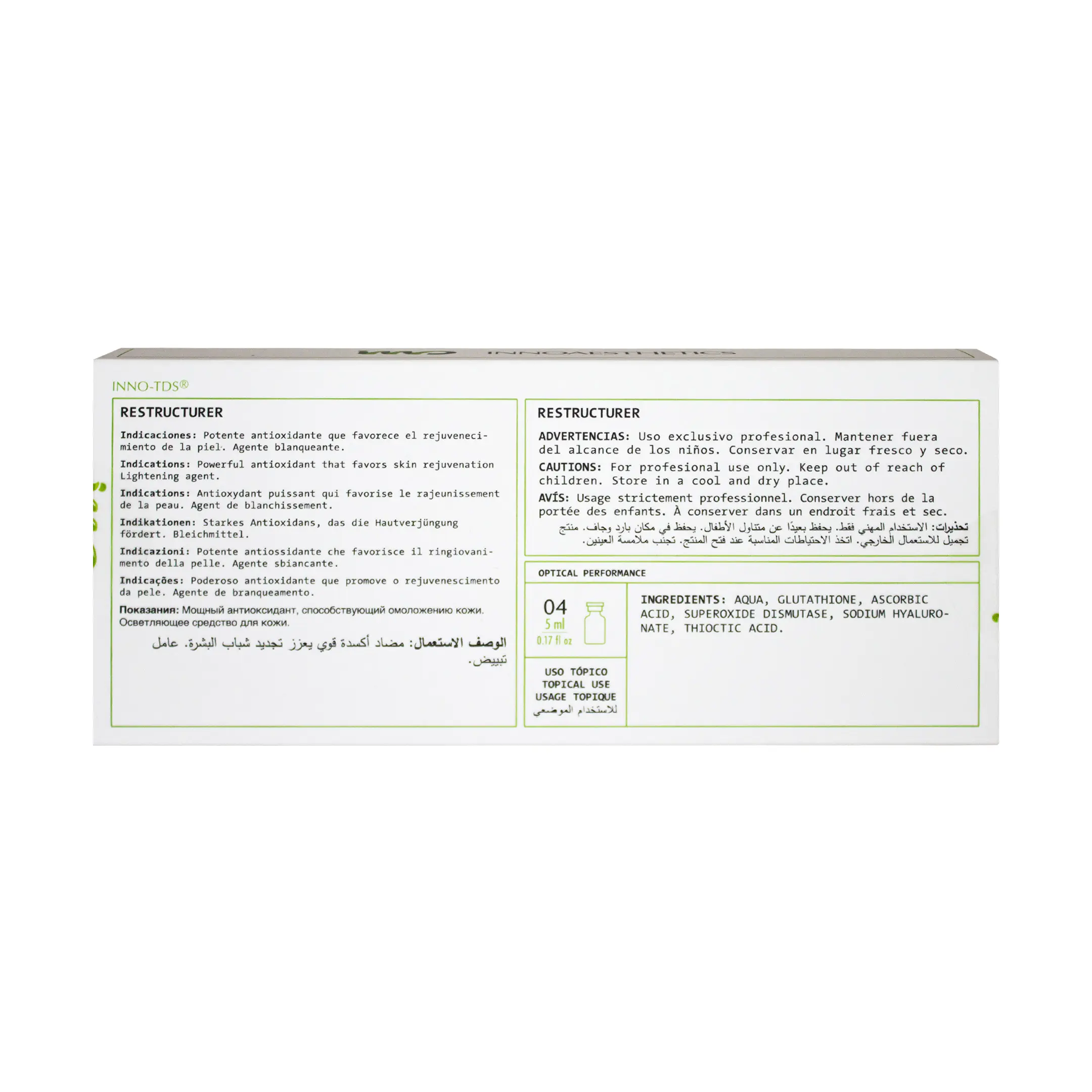 Innoaesthetics Restructurer (4x5ml) Innoaesthetics Restructurer back