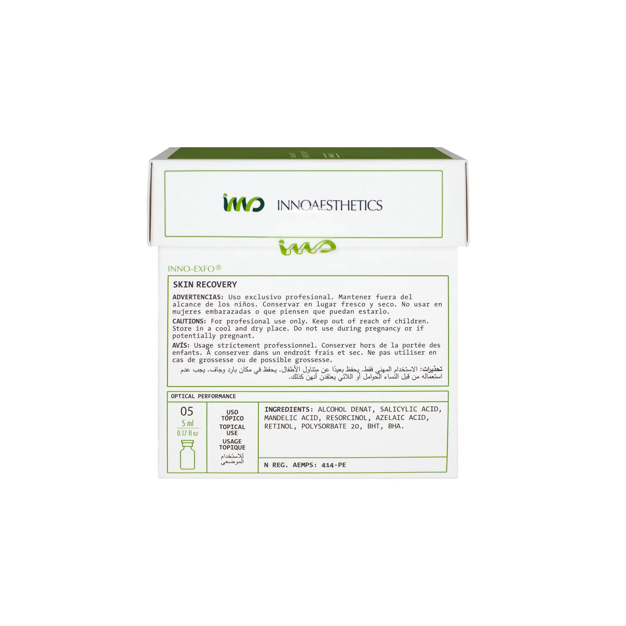 Innoaesthetics Skin Recovery (5x5ml) Innoaesthetics Skin Recovery back