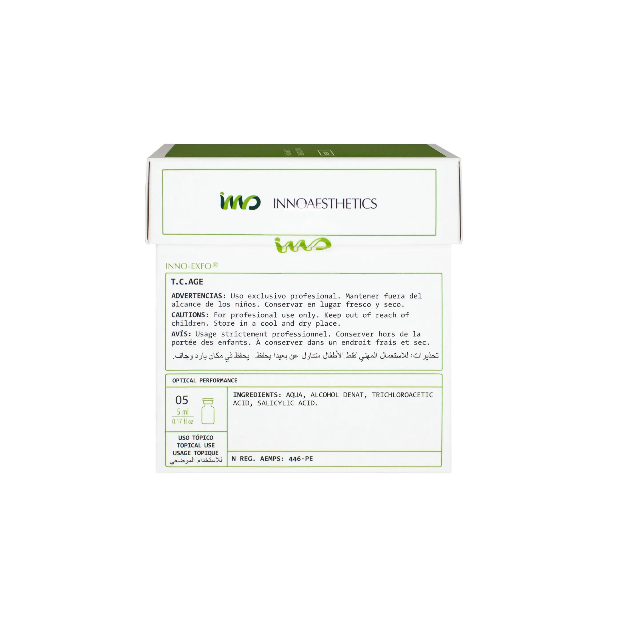 Innoaesthetics T.C. Age (5x5ml) Innoaesthetics T.C.Age back