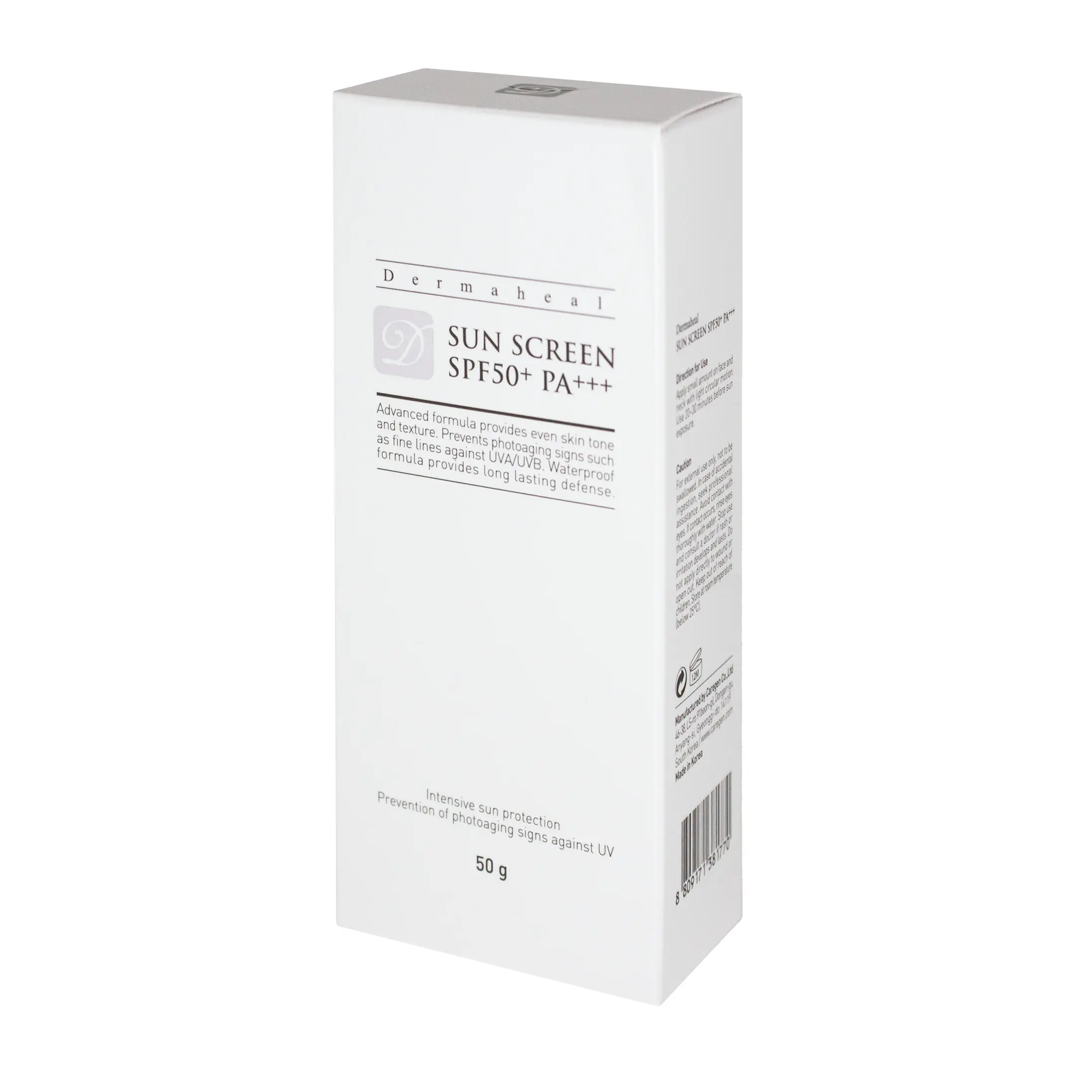 DermaHeal Sun Screen SPF50+ PA+++ (1x50g) Dermaheal Sun Screen SPF50+ PA+++ side