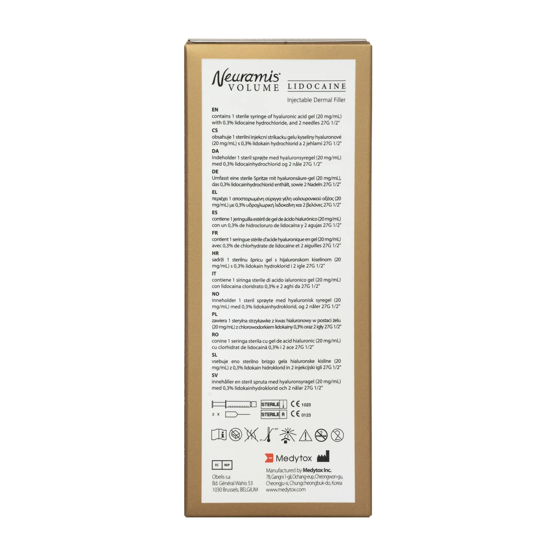 Neuramis Volume Lidocaine (1×1ml) Neuramis Volume Lidocaine back