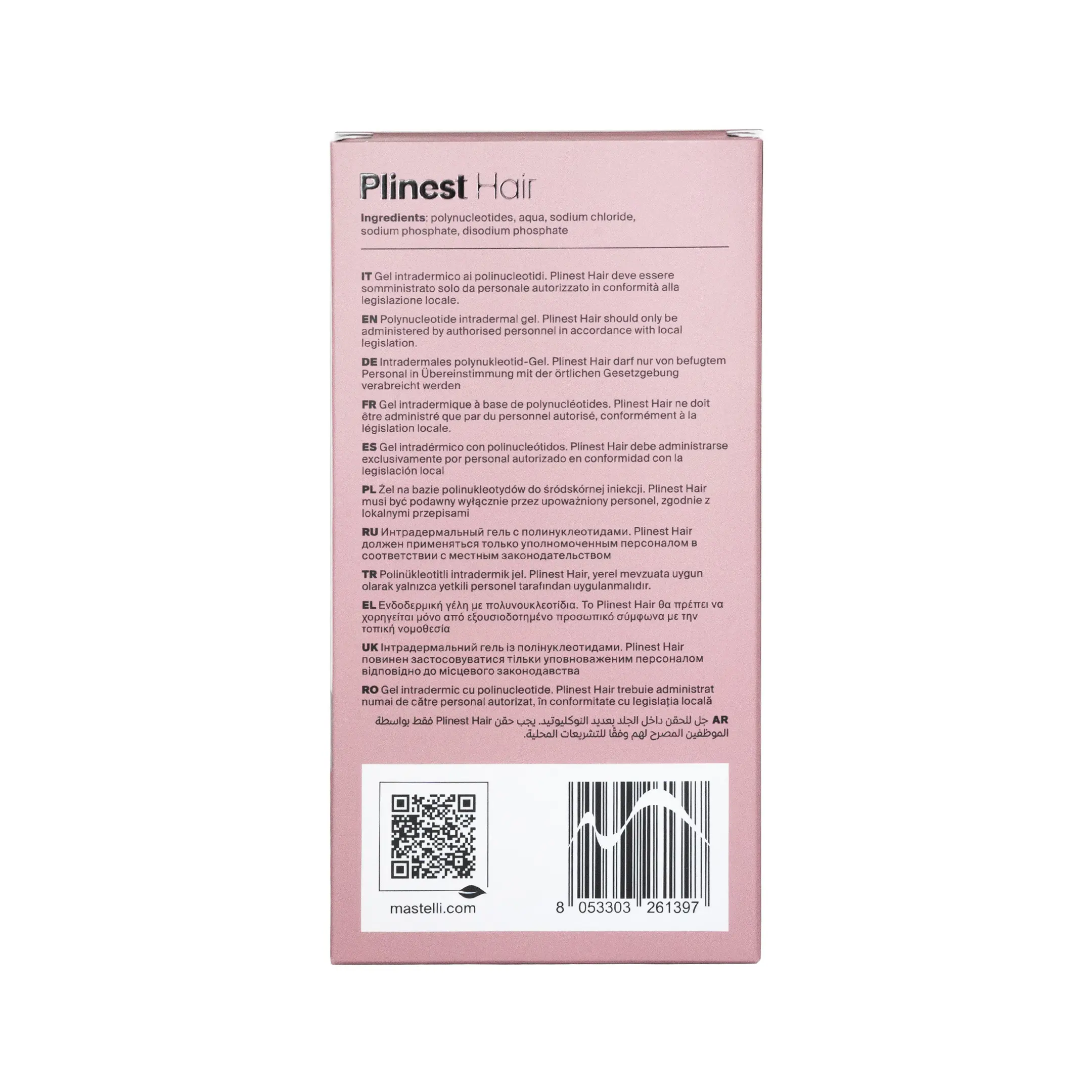 Plinest Hair Mastelli (1x2ml) Plinest Hair Back