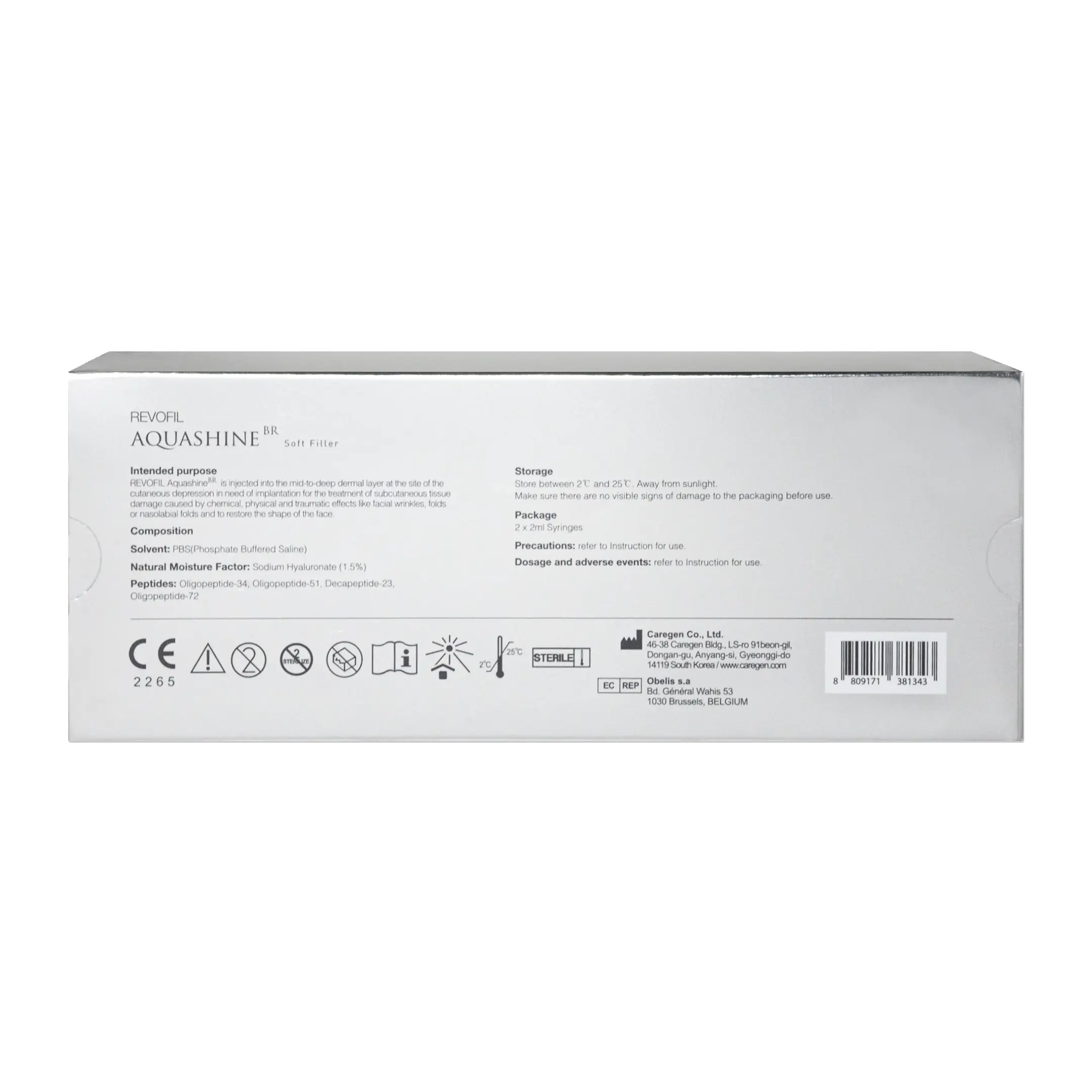 Revofil AQUASHINE BR Soft Filler (1×2ml) (Kopie) Revofil Aquashine BR Soft Filler 2x2ml back