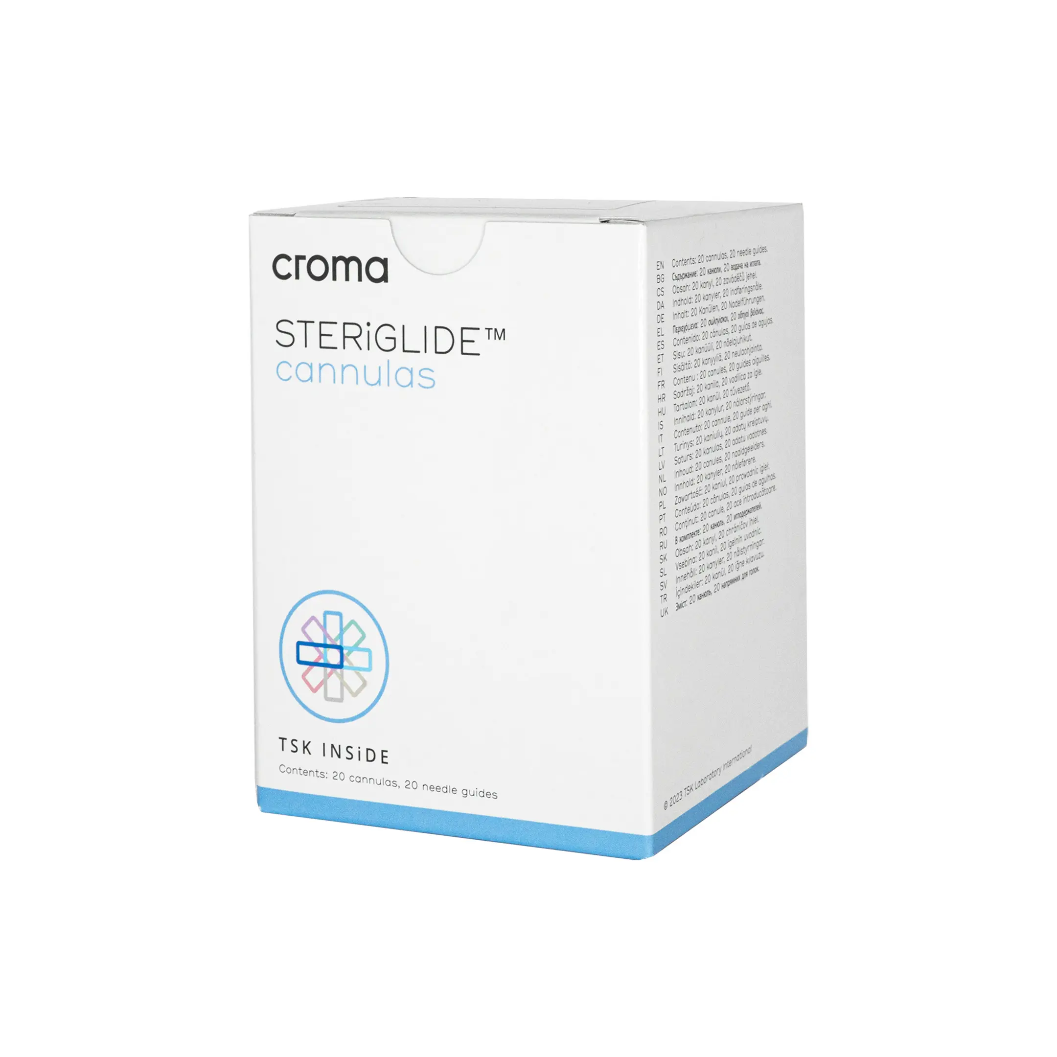Croma TSK Steriglide Kanülen – 20er Set Croma Steriglide Cannulas side