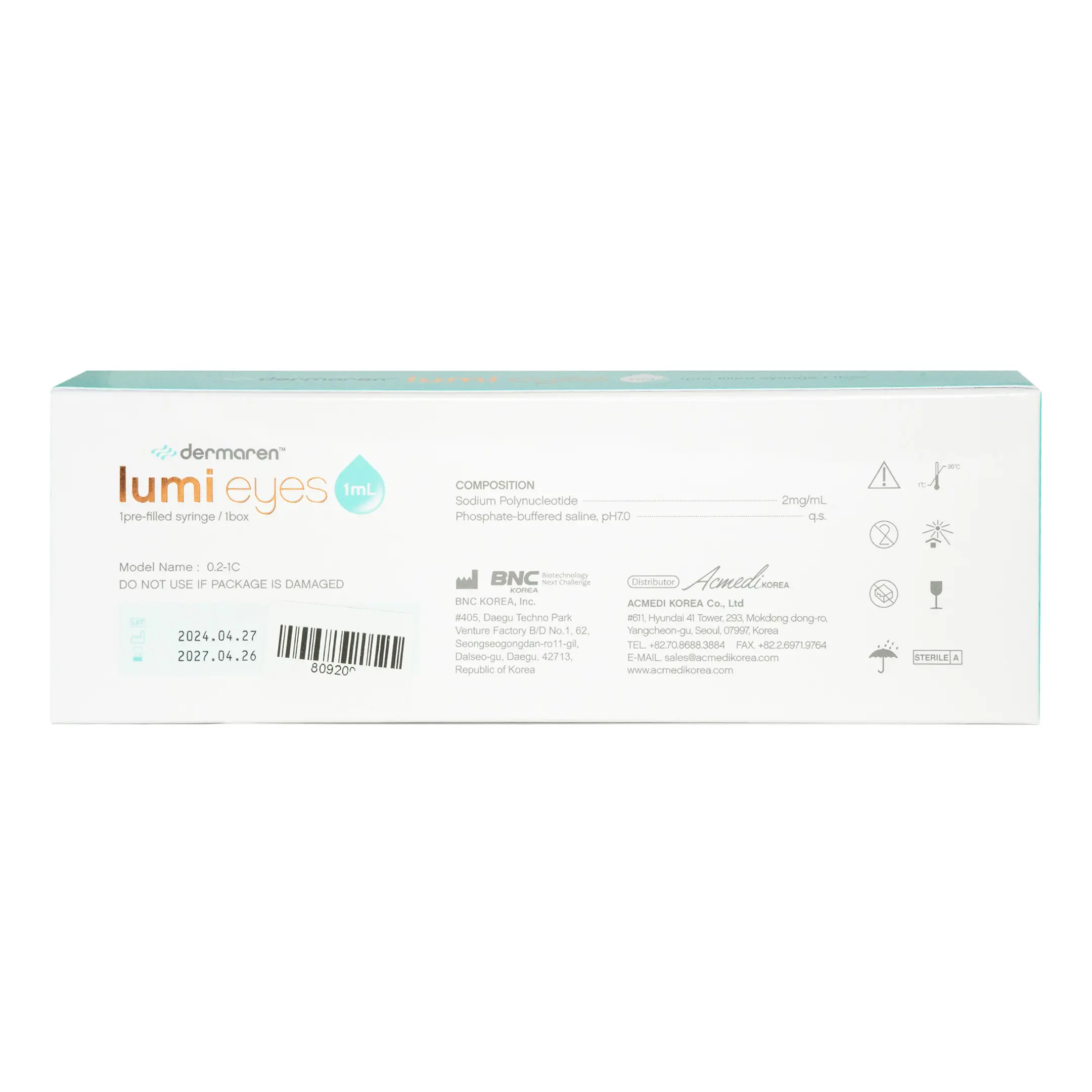 Dermaren Lumi Eyes (1x1ml) Dermaren Lumi eyes back