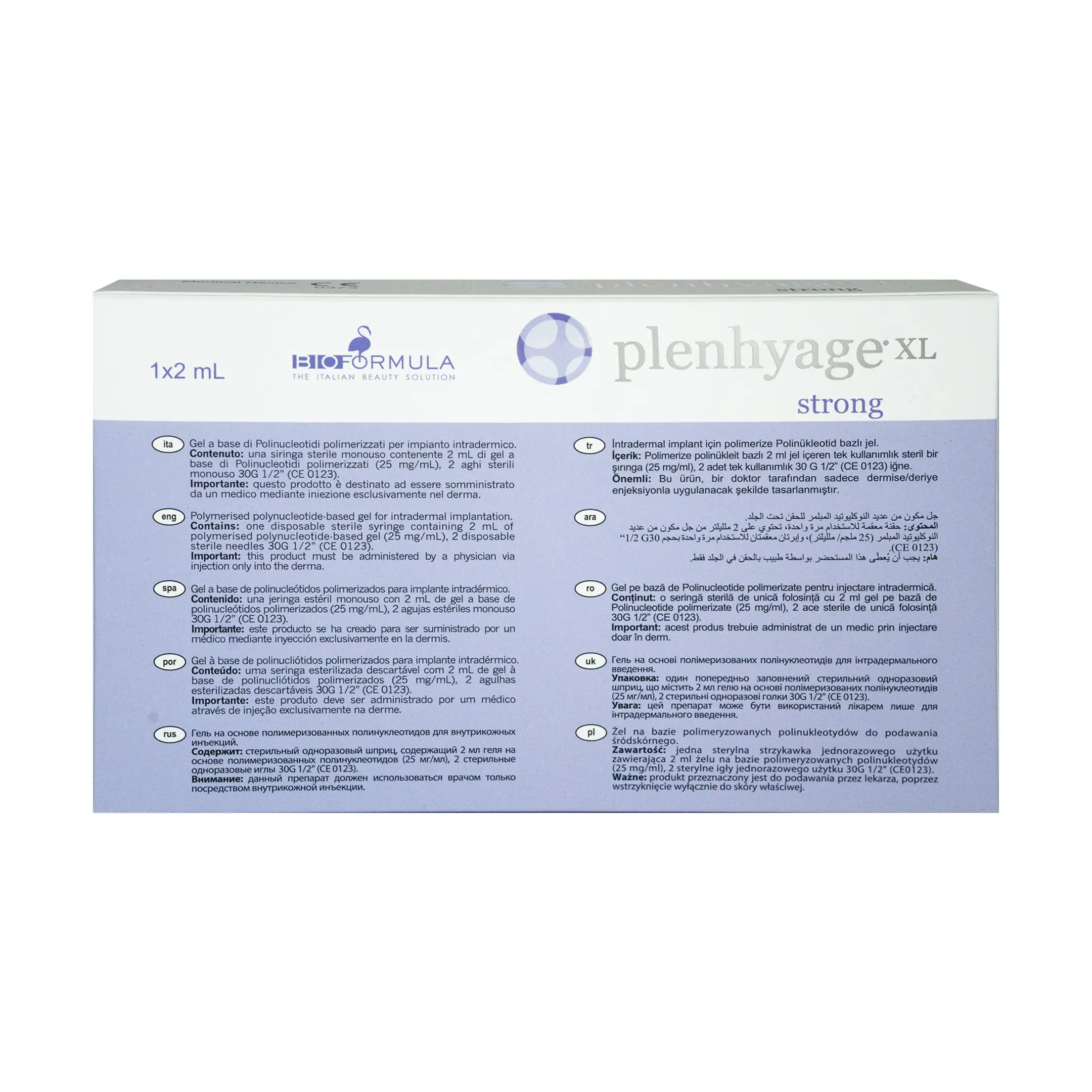 Plenhyage XL Strong Plenhyage XL strong polymerised ploynucleotide based gel Bio Formula back