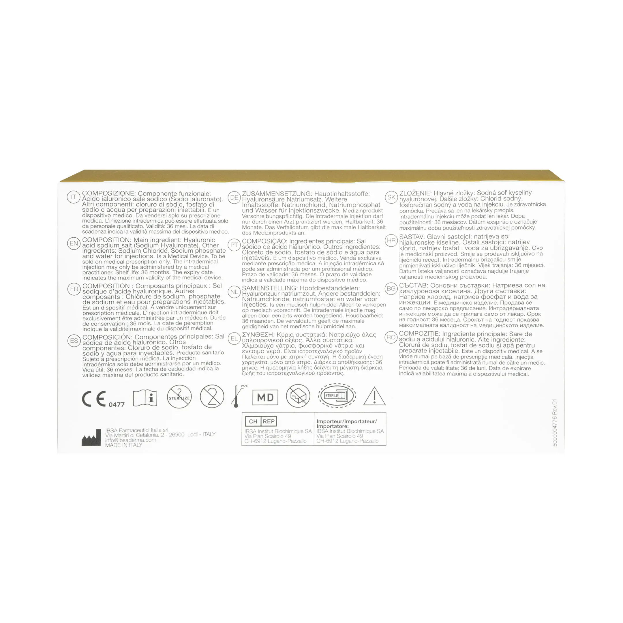 Profhilo Structura (1x2ml) IBSA Profhilo Structura 45mg back