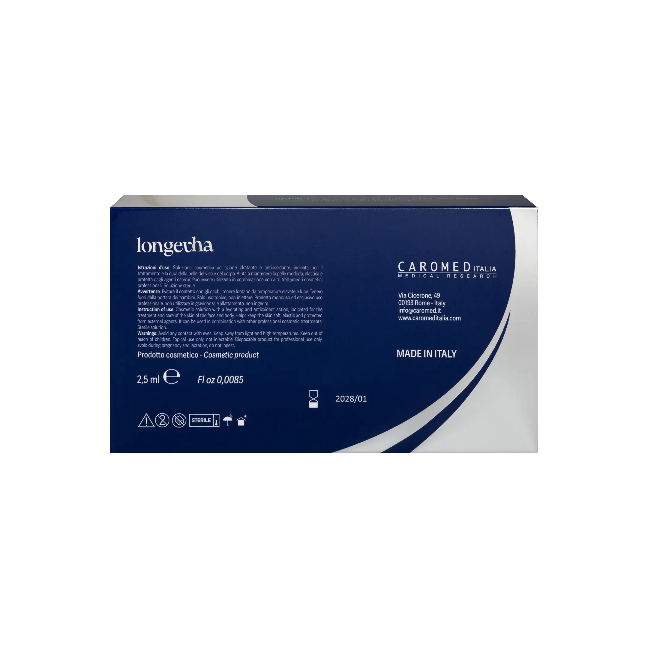 Longevha (1x2.5ml) Longevha 1x2,5ml Caromed Italia back