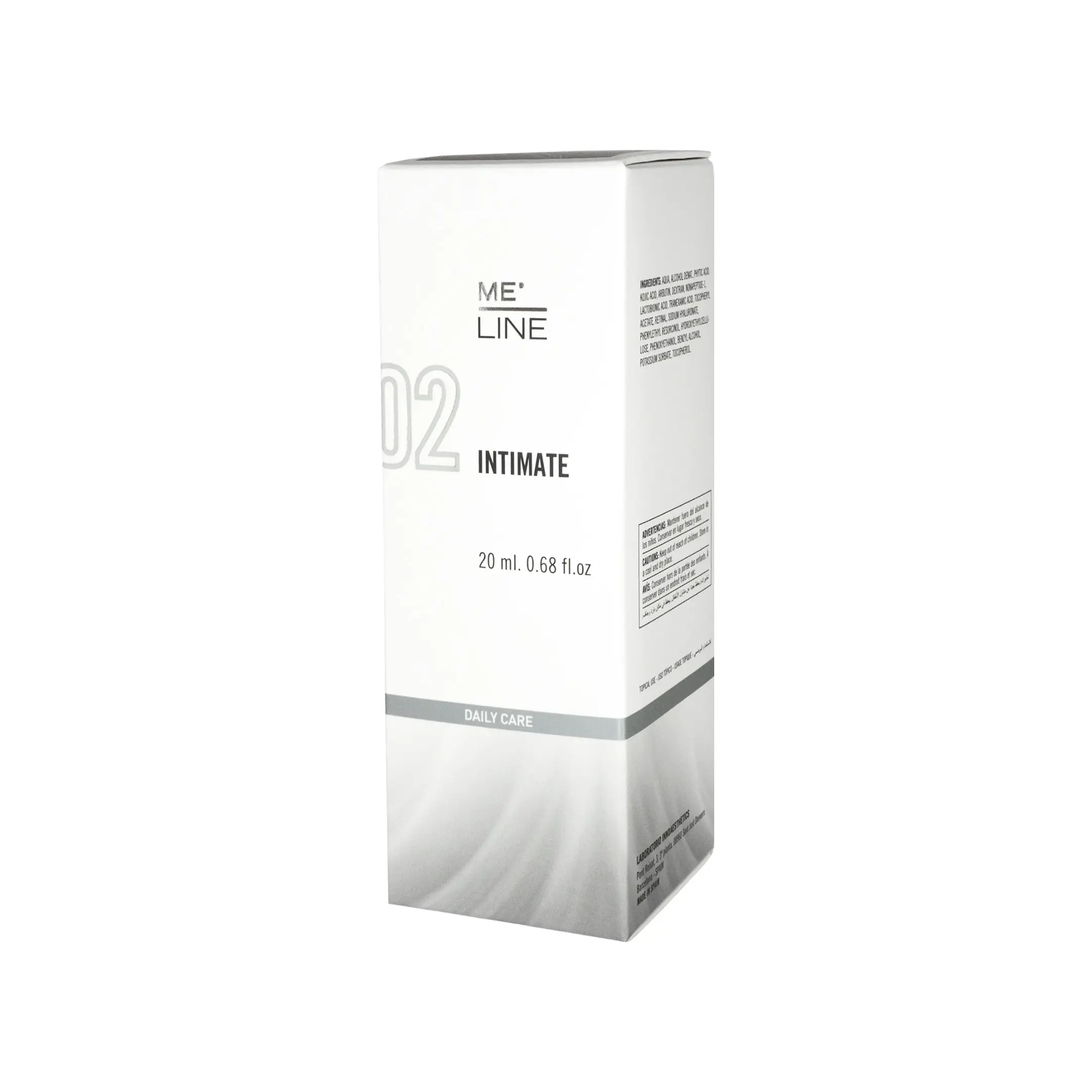 ME LINE 02 Intimate (20ml) ME LINE 02 Intimate (20ml) Daily Care side