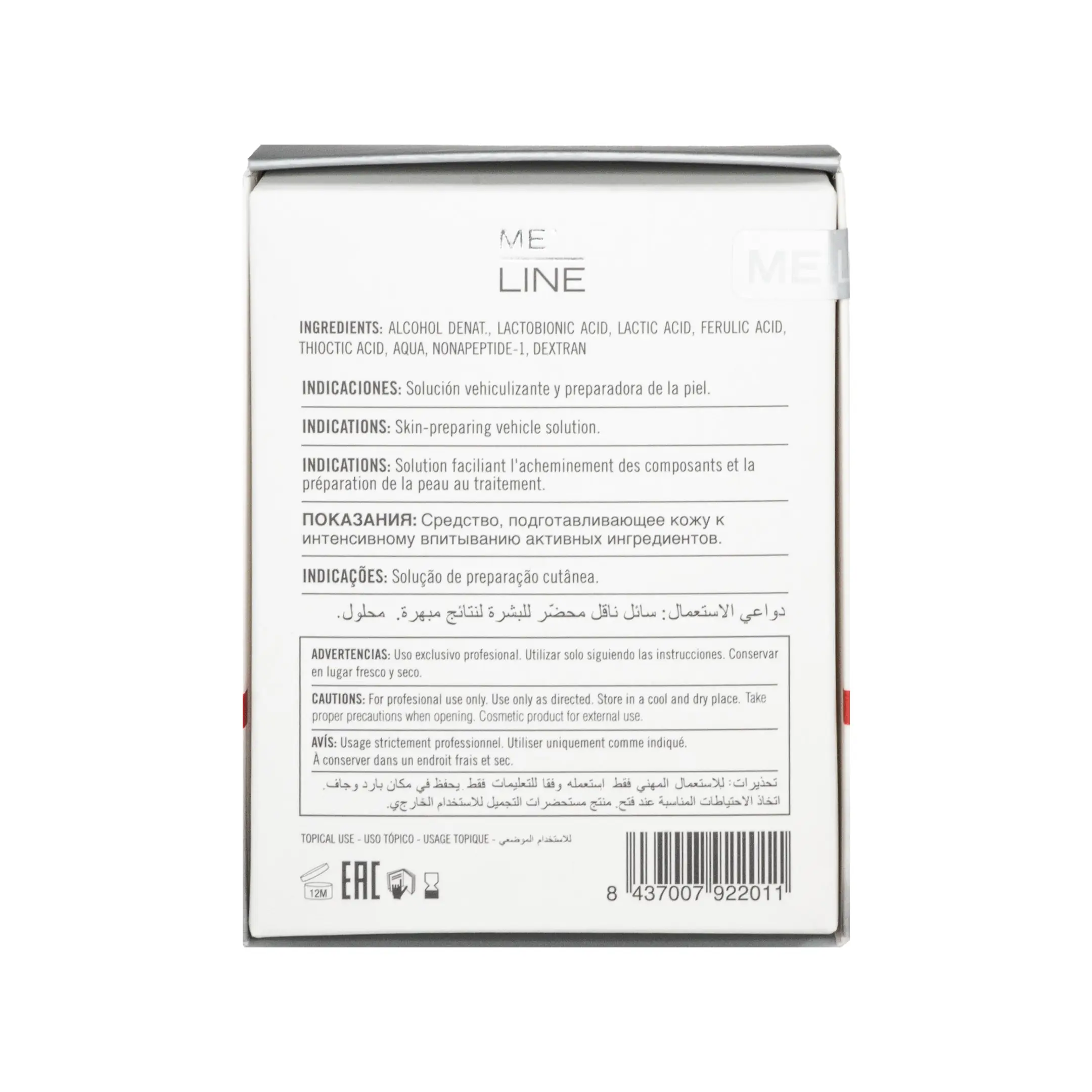 ME LINE 00 Prep (6x2ml) Me Line 00 Prep back