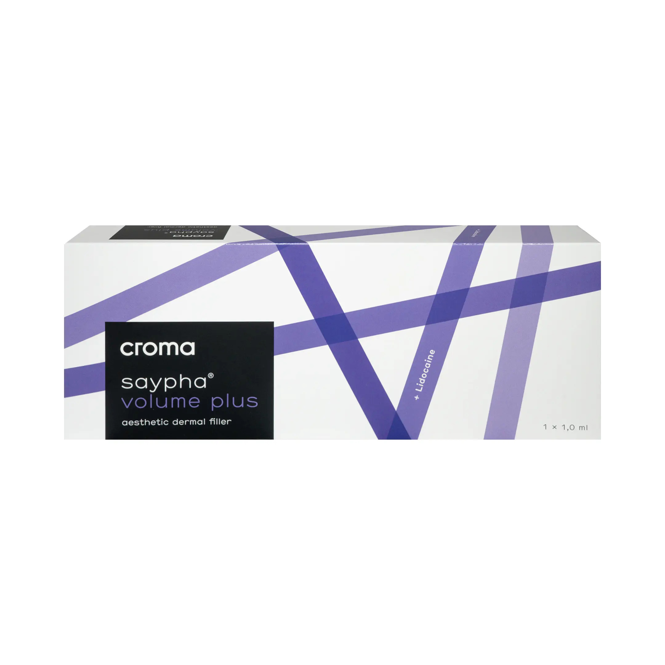 Croma Saypha Volume Plus aesthetic dermal filler Lidocaine 1x1,0ml front