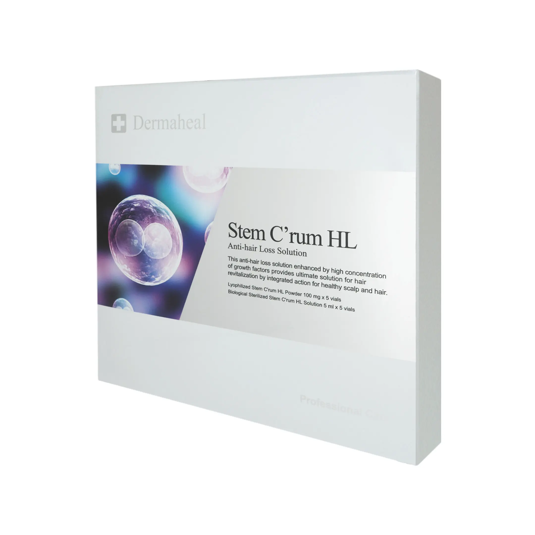DermaHeal Stem C'rum HL (5x5ml) Dermaheal Stem C'rum HL Anti Hair Loss Solution side