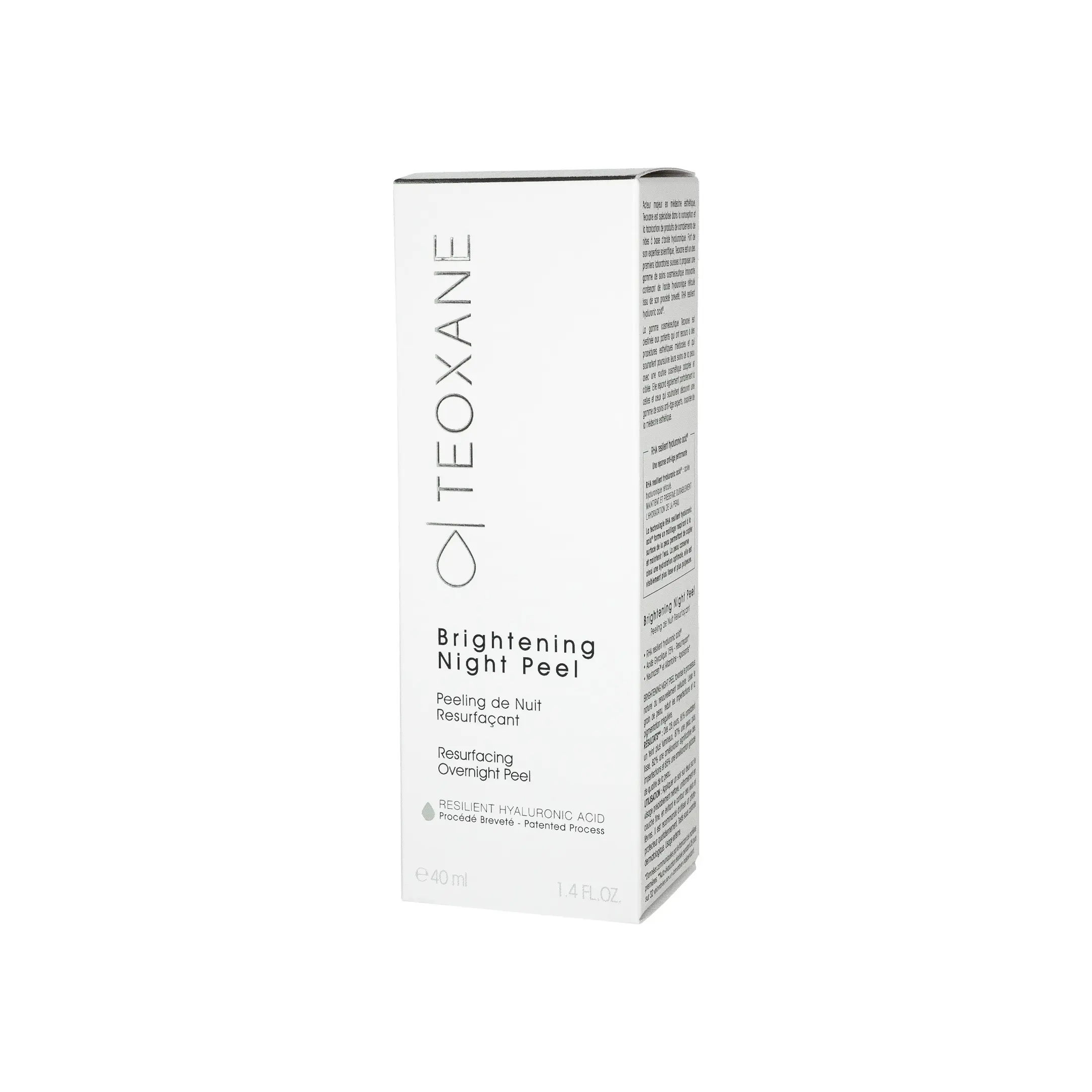 TEOXANE Post Procedure (200ml) (Kopie) Teoxane Brightening Night Peel Overnight Peel 40ml side