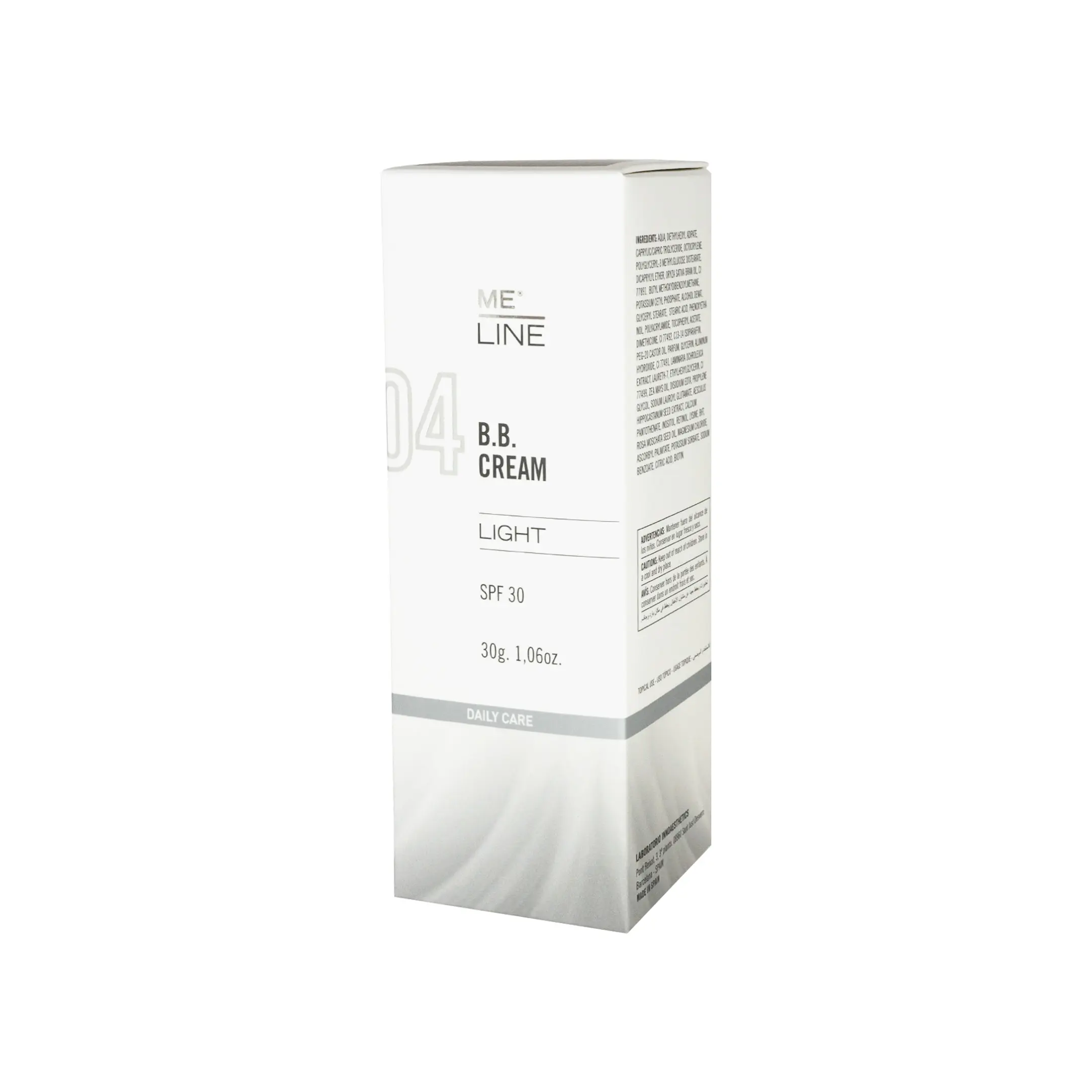 ME LINE 04 B.B. Cream Light SPF 30 (30g) Me Line 04 B.B.Cream Light SPF30 30g Daily Care side