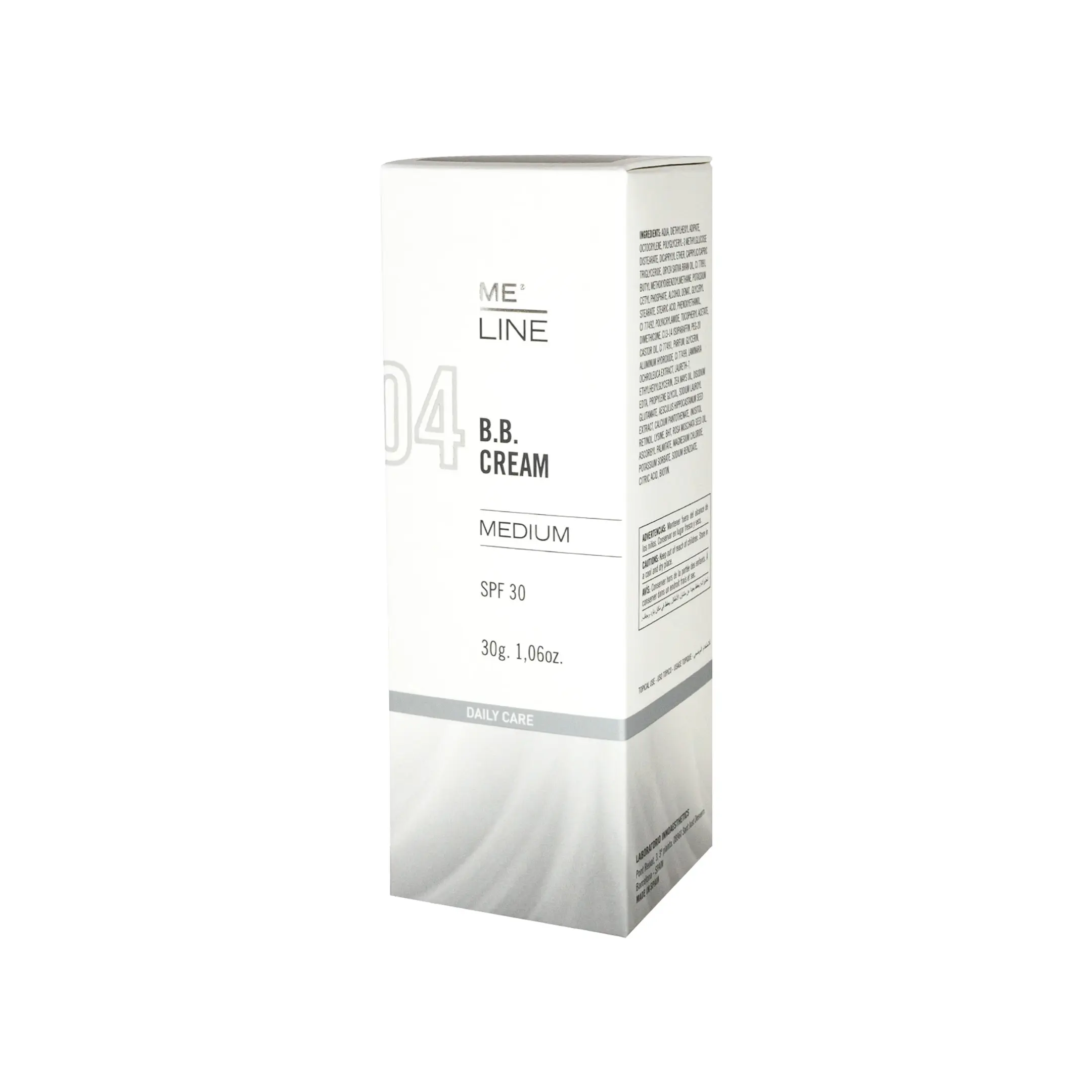 ME LINE 04 B.B. Cream Medium SPF 30 (30g) Me Line 04 B.B.Cream Medium SPF30 30g Daily care side