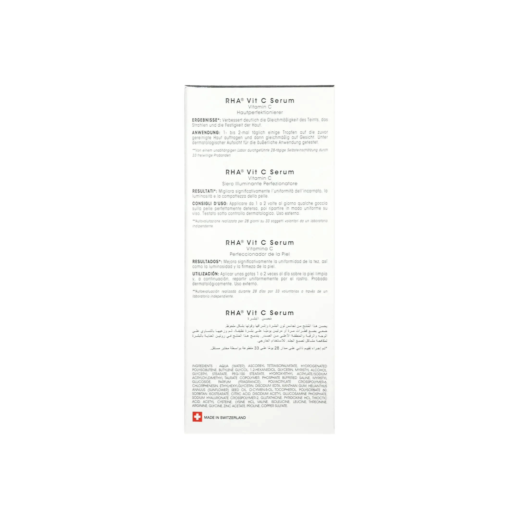 TEOXANE RHA Vit C Serum (30ml) Teoxane RHA Vit C Serum VitaminC 30ml Skin perfector back